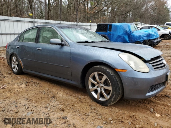 2005 Infiniti G35 Sedan with VIN JNKCV51E55M209609, listed as a Copart auction lot 44210765 with Not Provided miles and Salvage Title. Bid and sale history available at carsss.com. Image 4.