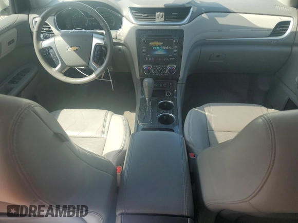 2014 Chevrolet Traverse LTZ z VIN 1GNKRJKD7EJ175097, wystawiony jako Copart lot #56717045 z przebiegiem 113 041 mil mil oraz Szkoda całkowita • Salvage title. Historia ofert i sprzedaży dostępna na DreamBid. Obrazek 8.