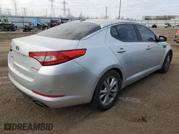 2012 Kia Optima EX with VIN 5XXGN4A66CG029239, listed as a Copart auction lot 43547215 with 171,662 mi miles and Salvage Title. Bid and sale history available at carsss.com. Image 3.