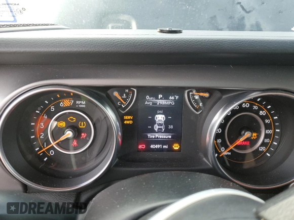 2023 Jeep Wrangler Sport with VIN 1C4HJXDG2PW546208, listed as a Copart auction lot 47779635 with 40,491 mi miles and Salvage Title. Bid and sale history available at DreamBid. Image 9.