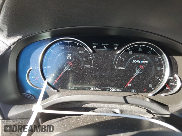 2020 BMW X4 M z VIN 5YMUJ0C00LLU67178, wystawiony jako Copart lot #73831723 z przebiegiem 36 724 mil mil oraz . Historia ofert i sprzedaży dostępna na DreamBid. Obrazek 9.