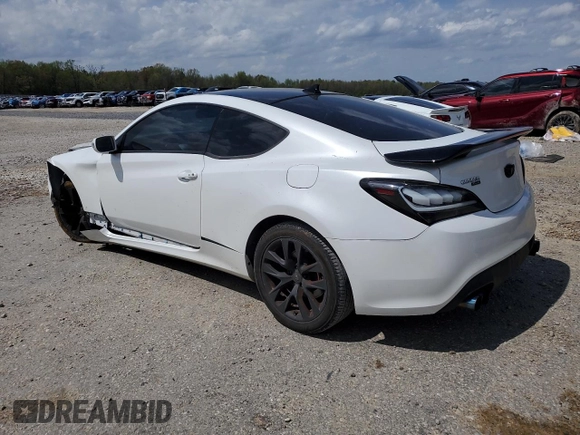 2015 Hyundai Genesis Coupe 3.8L Base z VIN KMHHU6KJXFU124175, wystawiony jako Copart lot #51532595 z przebiegiem 96 510 mil mil oraz Szkoda całkowita • Salvage title. Historia ofert i sprzedaży dostępna na DreamBid. Obrazek 2.