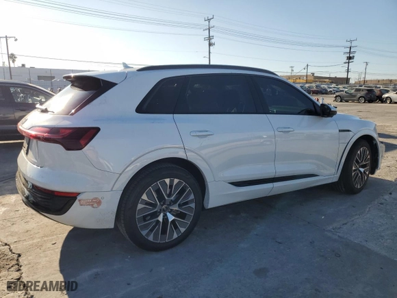 2024 Audi Q8 e-tron Premium Plus with VIN WA15AAGE4RB049434, listed as a Copart auction lot 83839334 with 7,236 mi miles and Salvage Title. Bid and sale history available at carsss.com. Image 3.