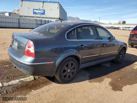 2003 Volkswagen Passat GLX with VIN WVWTH63B13P056529, listed as a Copart auction lot 80905134 with 191,183 mi miles and Salvage Title. Bid and sale history available at carsss.com. Image 3.