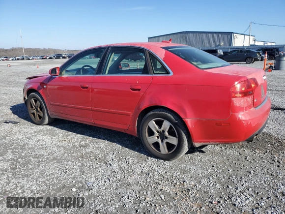 2005 Audi A4 2.0T with VIN WAUAF68E65A520157, listed as a Copart auction lot 88092125 with 150,780 mi miles and Salvage Title. Bid and sale history available at carsss.com. Image 2.