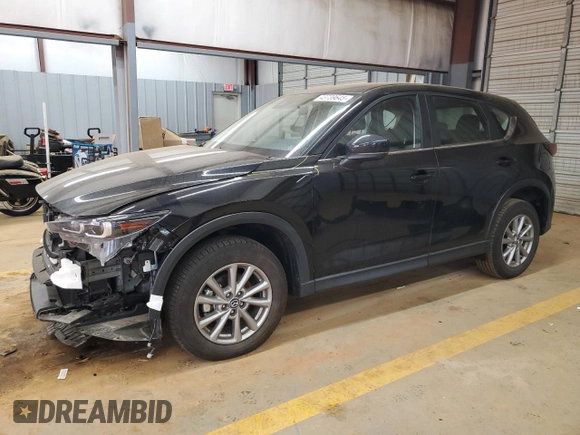 2023 Mazda CX-5 2.5 S with VIN JM3KFBAMXP0209820, listed as a Copart auction lot 43739645 with 9,653 mi miles and Salvage Title. Bid and sale history available at carsss.com. Image 1.