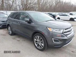 2015 Ford Edge Titanium with VIN 2FMPK4K81FBB77114, listed as a IAAI auction lot 41889975 with 106,282 mi miles. Bid and sale history available at carsss.com. Image 1.