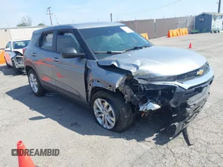 2023 Chevrolet TrailBlazer LS with VIN KL79MMS22PB106401, listed as a IAAI auction lot 41880161 with 23,801 mi miles and . Bid and sale history available at DreamBid. Image 1.