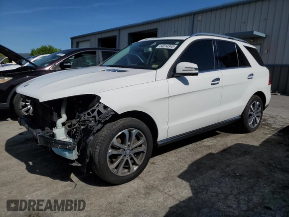 2017 Mercedes-Benz GLE 350 with VIN 4JGDA5JB5HA900650, listed as a Copart auction lot 54814345 with 164,379 mi miles and Salvage title. Bid and sale history available at DreamBid. Image 1.