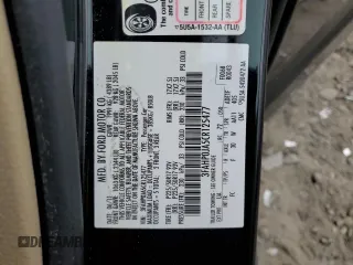2012 Ford Fusion SEL with VIN 3FAHP0JA5CR125477, listed as a Copart auction lot 53757875 with 138,188 mi miles and Clean Title. Bid and sale history available at carsss.com. Image 12.