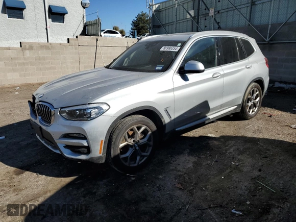 2020 BMW X3 sDrive30i with VIN 5UXTY3C0XLLU70914, listed as a Copart auction lot 80988354 with 69,662 mi miles and Salvage Title. Bid and sale history available at DreamBid. Image 1.