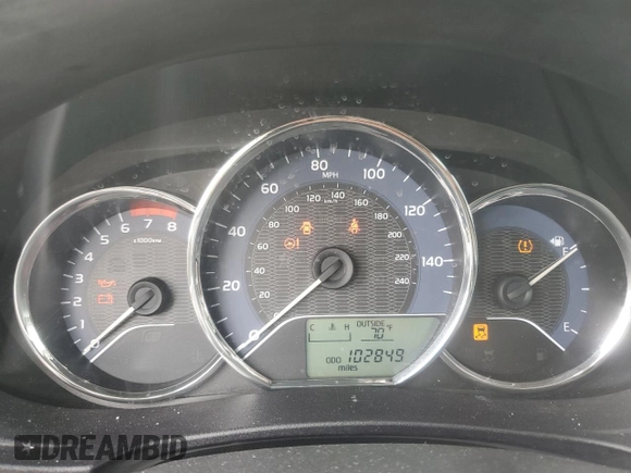 2014 Toyota Corolla L with VIN 5YFBURHE3EP143359, listed as a Copart auction lot 61170095 with 102,849 mi miles and Salvage title. Bid and sale history available at DreamBid. Image 9.