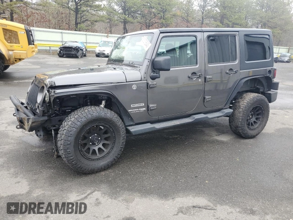 2018 Jeep Wrangler JK Unlimited Sport S with VIN 1C4HJWDG2JL839433, listed as a Copart auction lot 51376545 with 124,012 mi miles and Salvage Title. Bid and sale history available at carsss.com. Image 1.