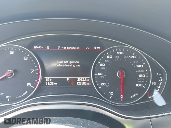 2016 Audi A6 2.0T Premium Plus with VIN WAUGFAFC4GN045229, listed as a IAAI auction lot 41974532 with 122,585 mi miles. Bid and sale history available at carsss.com. Image 7.