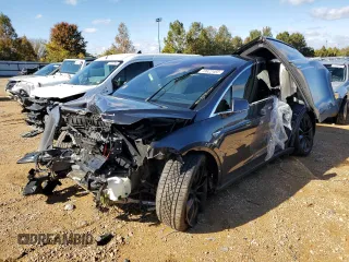 2016 Tesla Model X 70D with VIN 5YJXCAE22GF017593, listed as a Copart auction lot 73922483 with 0 mi miles and Salvage Title. Bid and sale history available at carsss.com. Image 1.