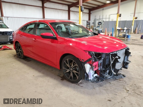2019 Honda Civic Sport with VIN 2HGFC2F84KH550926, listed as a Copart auction lot 49224605 with 109,348 mi miles and Salvage Title. Bid and sale history available at DreamBid. Image 4.