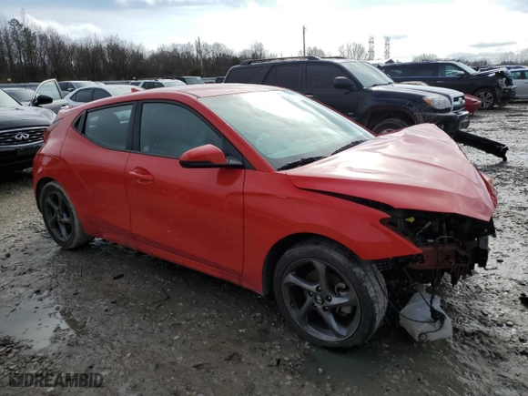 2019 Hyundai Veloster 2.0 Premium with VIN KMHTG6AF4KU011072, listed as a Copart auction lot 39301154 with 74,760 mi miles and Salvage Title. Bid and sale history available at carsss.com. Image 4.