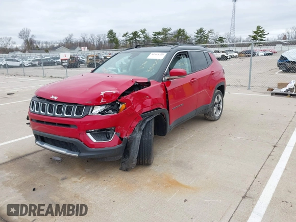 2021 Jeep Compass Limited with VIN 3C4NJDCB7MT555074, listed as a IAAI auction lot 41919369 with 29,525 mi miles and . Bid and sale history available at DreamBid. Image 18.