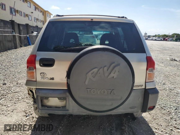 2001 Toyota RAV4 with VIN JTEGH20V710019754, listed as a Copart auction lot 54210315 with 163,663 mi miles and Salvage title. Bid and sale history available at DreamBid. Image 6.