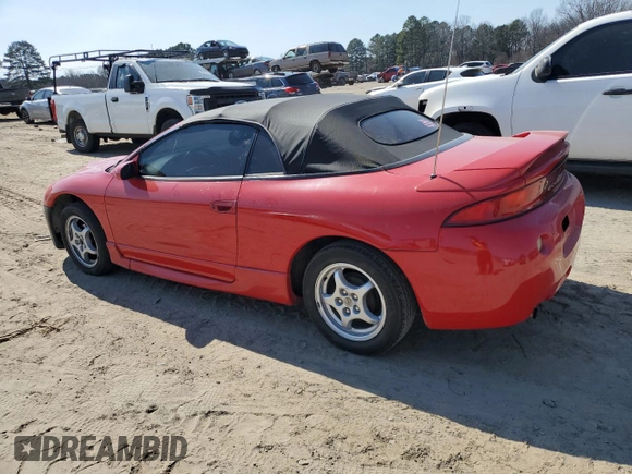 1997 Mitsubishi Eclipse GS with VIN 4A3AX35G5VE127678, listed as a Copart auction lot 46251855 with 140,259 mi miles and Salvage Title. Bid and sale history available at carsss.com. Image 2.
