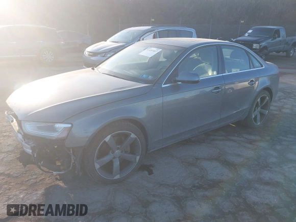 2013 Audi A4 Premium Plus with VIN WAUEFAFL3DN047850, listed as a IAAI auction lot 41451667 with 132,967 mi miles and . Bid and sale history available at DreamBid. Image 2.