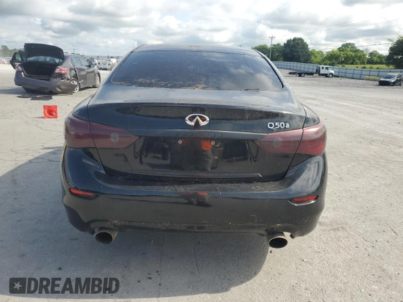 2015 Infiniti Q50 with VIN JN1BV7APXFM340095, listed as a Copart auction lot 64397395 with 90,185 mi miles and Clean title. Bid and sale history available at DreamBid. Image 6.