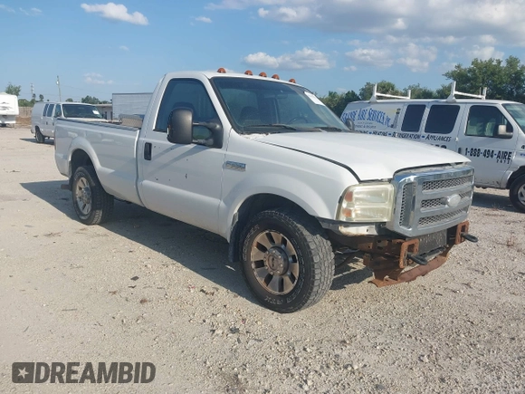 2005 Ford F-250 with VIN 1FDNF20525EA87904, listed as a IAAI auction lot 42137022 with 406,407 mi miles and . Bid and sale history available at DreamBid. Image 1.