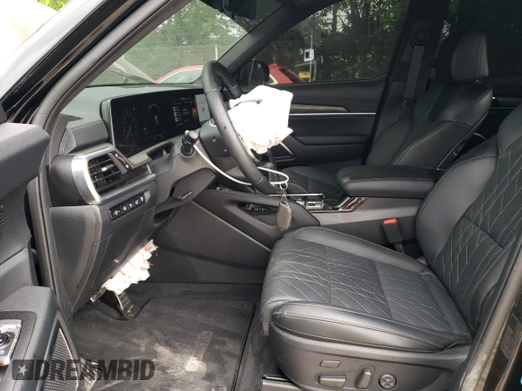 2025 Kia Telluride SX-Prestige X-Line with VIN 5XYP5DGC9SG593927, listed as a Copart auction lot 60435035 with 7,925 mi miles and Salvage title. Bid and sale history available at DreamBid. Image 7.