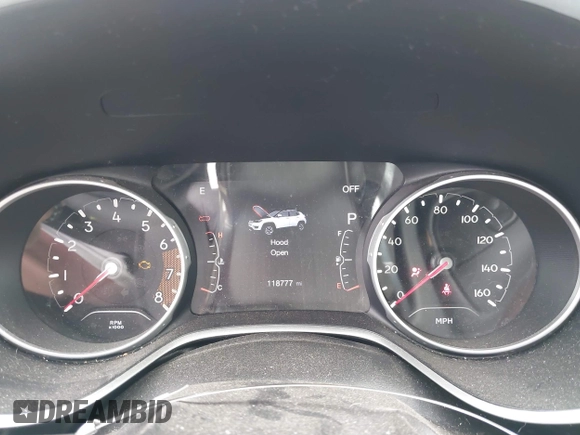 2018 Jeep Compass Latitude z VIN 3C4NJDBB8JT202632, wystawiony jako IAAI lot #41650505 z przebiegiem 118 777 mil mil oraz . Historia ofert i sprzedaży dostępna na DreamBid. Obrazek 7.