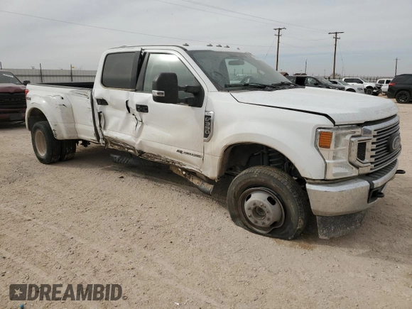 2022 Ford F-350 XL with VIN 1FT8W3DTXNEF30154, listed as a Copart auction lot 53496605 with 68,865 mi miles and Salvage Title. Bid and sale history available at DreamBid. Image 4.