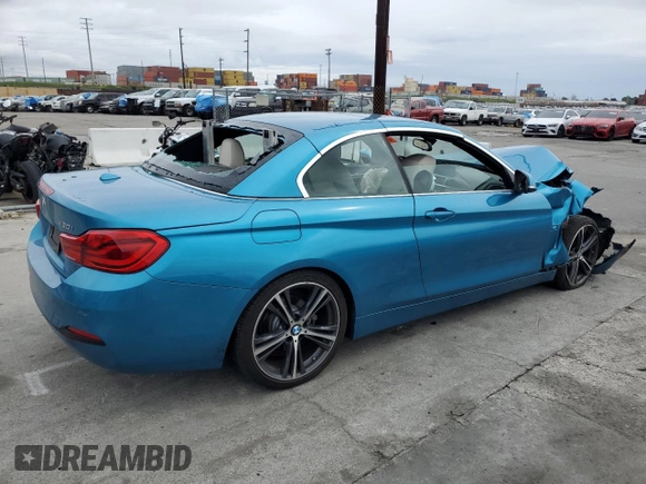 2018 BMW 4 Series 430i with VIN WBA4Z1C54JEC73435, listed as a Copart auction lot 48749835 with Not Provided miles and Salvage Title. Bid and sale history available at DreamBid. Image 3.