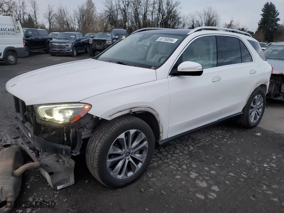 2020 Mercedes-Benz GLE with VIN 4JGFB4KEXLA061628, listed as a Copart auction lot 83780094 with 55,148 mi miles and Salvage Title. Bid and sale history available at carsss.com. Image 1.