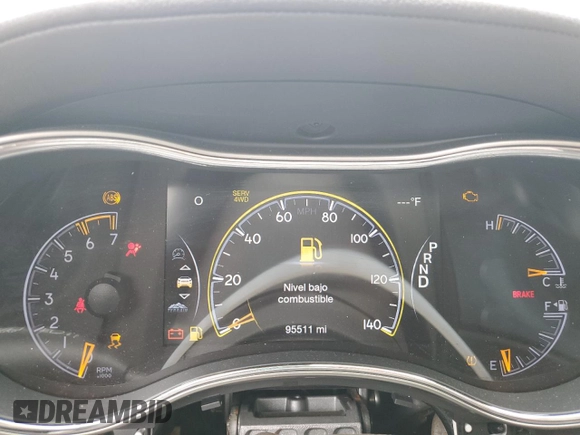 2017 Jeep Grand Cherokee Overland z VIN 1C4RJFCT7HC810183, wystawiony jako Copart lot #53182235 z przebiegiem 95 511 mil mil oraz Szkoda całkowita • Salvage title. Historia ofert i sprzedaży dostępna na DreamBid. Obrazek 9.