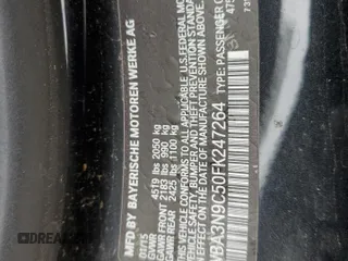 2015 BMW 4 Series 428i xDrive with VIN WBA3N9C50FK247264, listed as a Copart auction lot 54709725 with 75,218 mi miles and Salvage title. Bid and sale history available at DreamBid. Image 13.