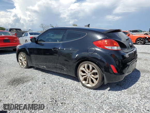 2013 Hyundai Veloster w/Gray Int with VIN KMHTC6AD0DU146529, listed as a Copart auction lot 62612425 with 128,554 mi miles and Clean title. Bid and sale history available at DreamBid. Image 2.
