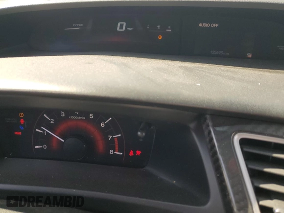 2013 Honda Civic Si with VIN 2HGFG4A59DH705373, listed as a Copart auction lot 55638895 with 125,693 mi miles and Salvage title. Bid and sale history available at DreamBid. Image 9.