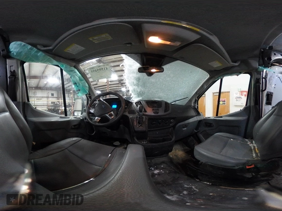 2019 Ford Transit with VIN 1FTYR2CM4KKA35599, listed as a IAAI auction lot 41595455 with 222,851 mi miles. Bid and sale history available at carsss.com. Image 17.
