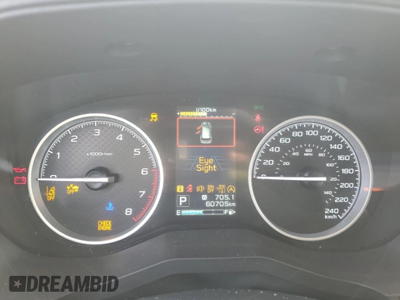 2022 Subaru Forester Touring with VIN JF2SKEEC4NH478130, listed as a Copart auction lot 59207115 with 60,705 mi miles and Salvage title. Bid and sale history available at DreamBid. Image 9.