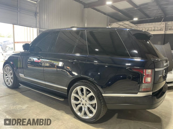 2014 Land Rover Range Rover Supercharged with VIN SALGS2TF6EA155229, listed as a Copart auction lot 49187635 with 95,369 mi miles and Salvage title. Bid and sale history available at DreamBid. Image 3.