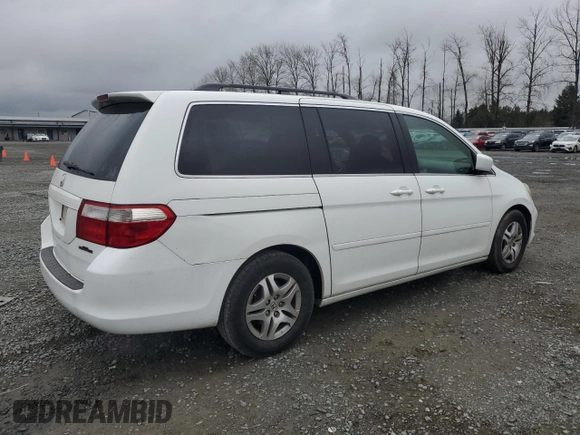 2005 Honda Odyssey EX-L with VIN 5FNRL38655B000691, listed as a Copart auction lot 47814195 with 233,384 mi miles and Clean Title. Bid and sale history available at carsss.com. Image 3.