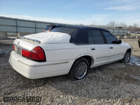 2001 Mercury Grand Marquis GS z VIN 2MEFM74W61X695639, wystawiony jako Copart lot #42099295 z przebiegiem 137 501 mil mil oraz Nie do naprawy • Non repairable. Historia ofert i sprzedaży dostępna na DreamBid. Obrazek 3.