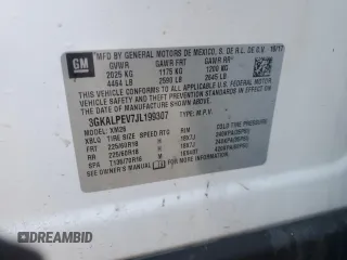 2018 GMC Terrain SLT with VIN 3GKALPEV7JL199307, listed as a Copart auction lot 48325405 with 103,408 mi miles and Clean Title. Bid and sale history available at DreamBid. Image 15.