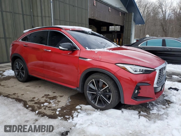 2022 Infiniti QX55 Sensory z VIN 3PCAJ5L36NF100049, wystawiony jako Copart lot #45085895 z przebiegiem 75 947 mil mil oraz Szkoda całkowita • Salvage title. Historia ofert i sprzedaży dostępna na DreamBid. Obrazek 4.