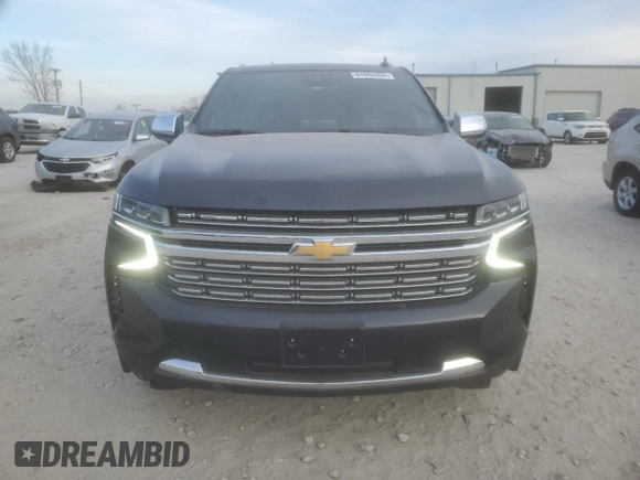 2023 Chevrolet Tahoe Premier with VIN 1GNSCSKD4PR563710, listed as a Copart auction lot 84965394 with 17,528 mi miles and Salvage title. Bid and sale history available at DreamBid. Image 5.