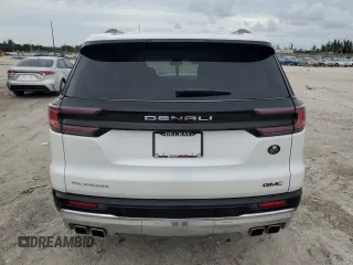 2024 GMC Acadia FWD Denali z VIN 1GKENLKS0RJ221469, wystawiony jako Copart lot #78418114 z przebiegiem 1310 mil mil oraz Szkoda całkowita • Salvage title. Historia ofert i sprzedaży dostępna na DreamBid. Obrazek 6.