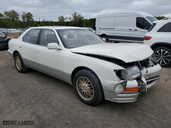 1996 Lexus LS 400 with VIN JT8BH22FXT0062989, listed as a Copart auction lot 72543694 with NaN miles and Salvage Title. Bid and sale history available at carsss.com. Image 4.