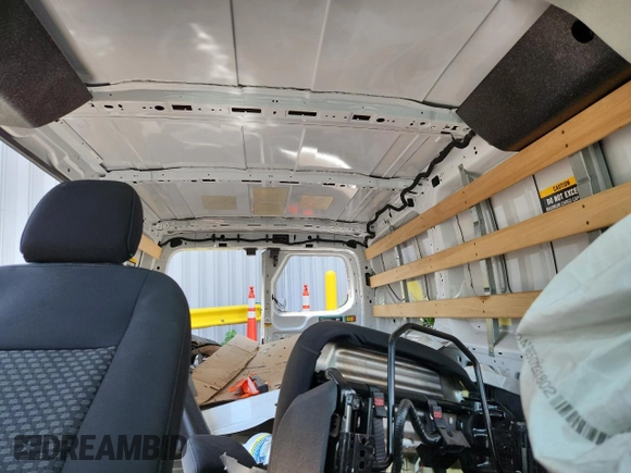 2024 Ford Transit Cargo with VIN 1FTBR1Y88RKA71141, listed as a Copart auction lot 63824945 with Not provided miles and Salvage title. Bid and sale history available at DreamBid. Image 10.
