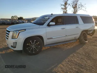 2015 Cadillac Escalade ESV Luxury with VIN 1GYS3HKJ4FR299933, listed as a Copart auction lot 84499784 with 118,658 mi miles and Salvage title. Bid and sale history available at DreamBid. Image 1.