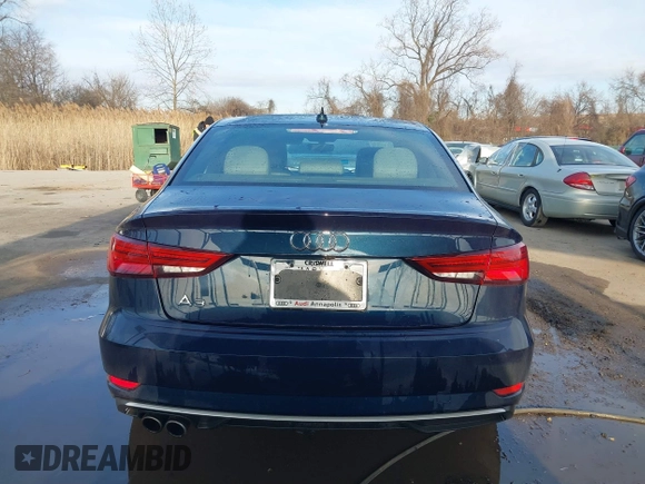 2018 Audi A3 Sedan Premium with VIN WAUAUGFFXJ1022965, listed as a IAAI auction lot 41533808 with 62,212 mi miles. Bid and sale history available at carsss.com. Image 16.