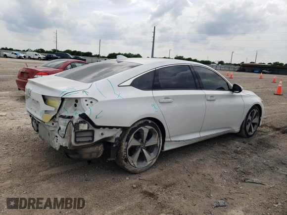 2018 Honda Accord Touring with VIN 1HGCV2F95JA053354, listed as a Copart auction lot 54907865 with 89,808 mi miles and Salvage title. Bid and sale history available at DreamBid. Image 3.